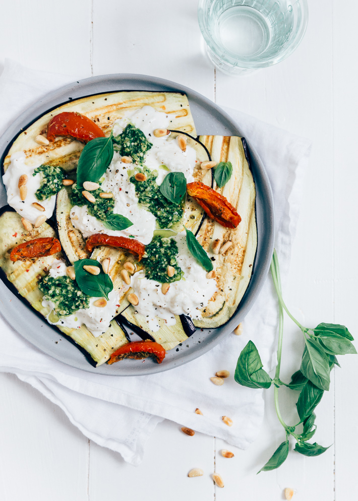 Aubergine carpaccio