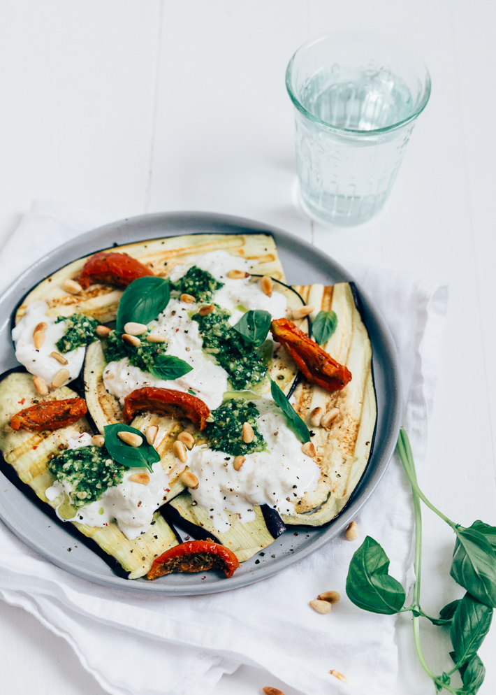 Aubergine carpaccio