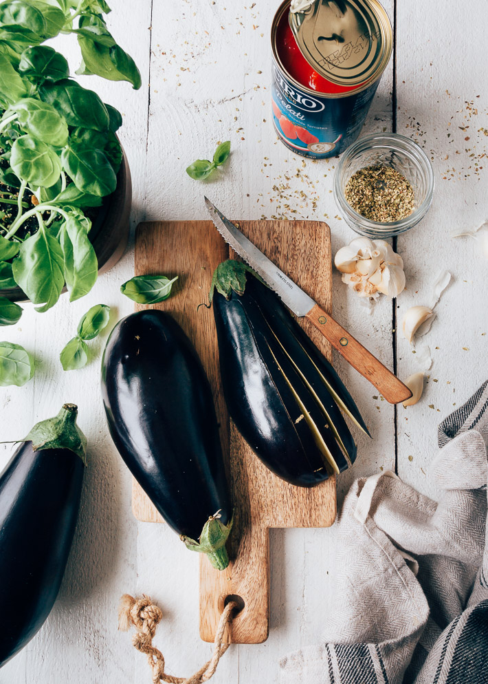 aubergine waaiers