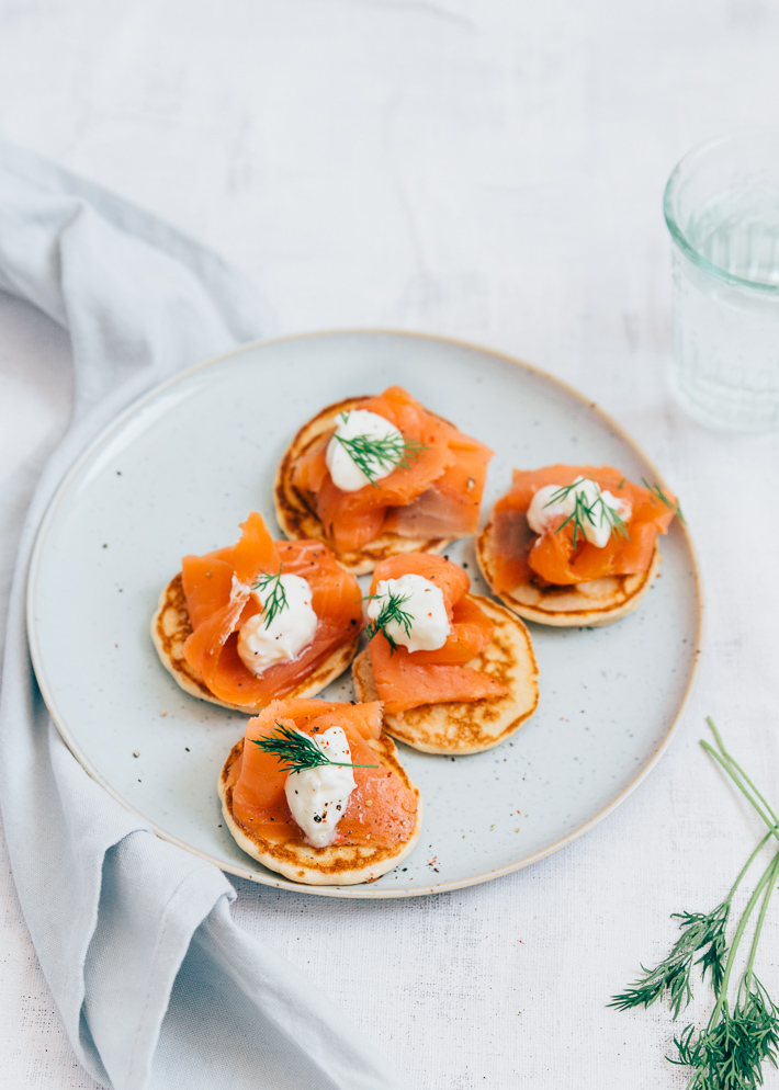 Blini's met zalm