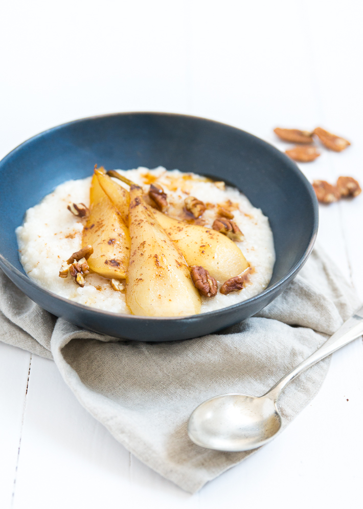 Chai rijstpudding met peer