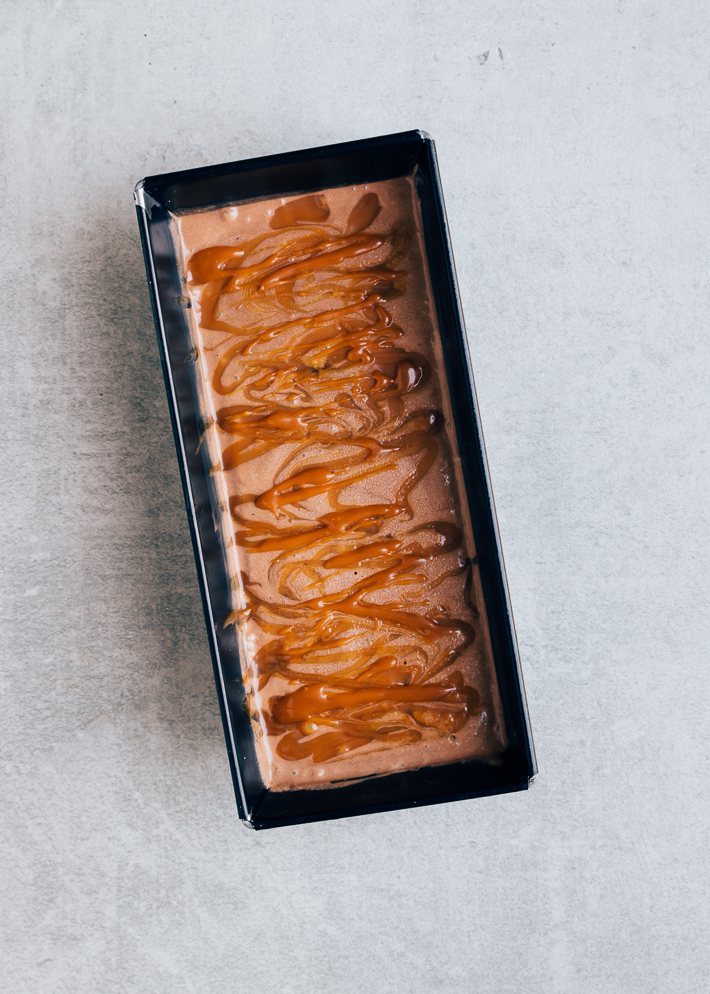 Recept Chocolade ijs met salted caramel