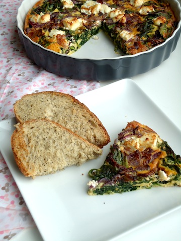 Frittata met spinazie