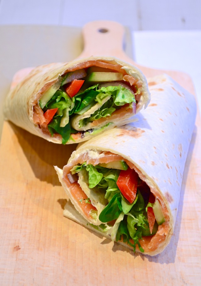 wrap met zalm