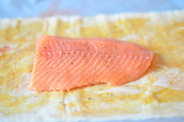 Zalm in filodeeg