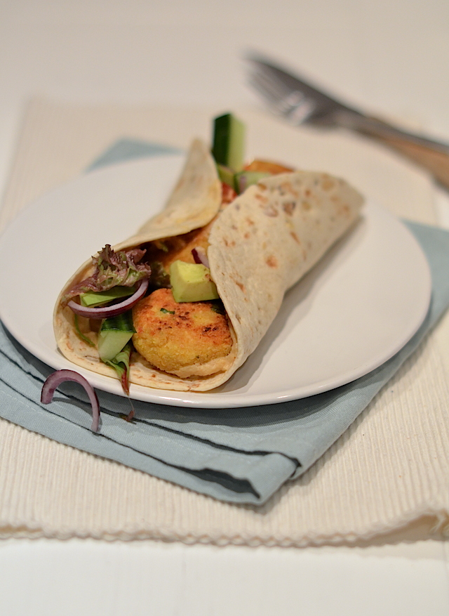 wrap met falafel