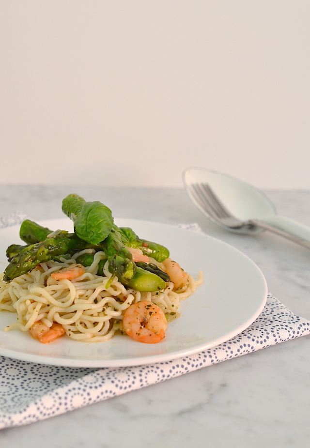 slim pasta met asperges