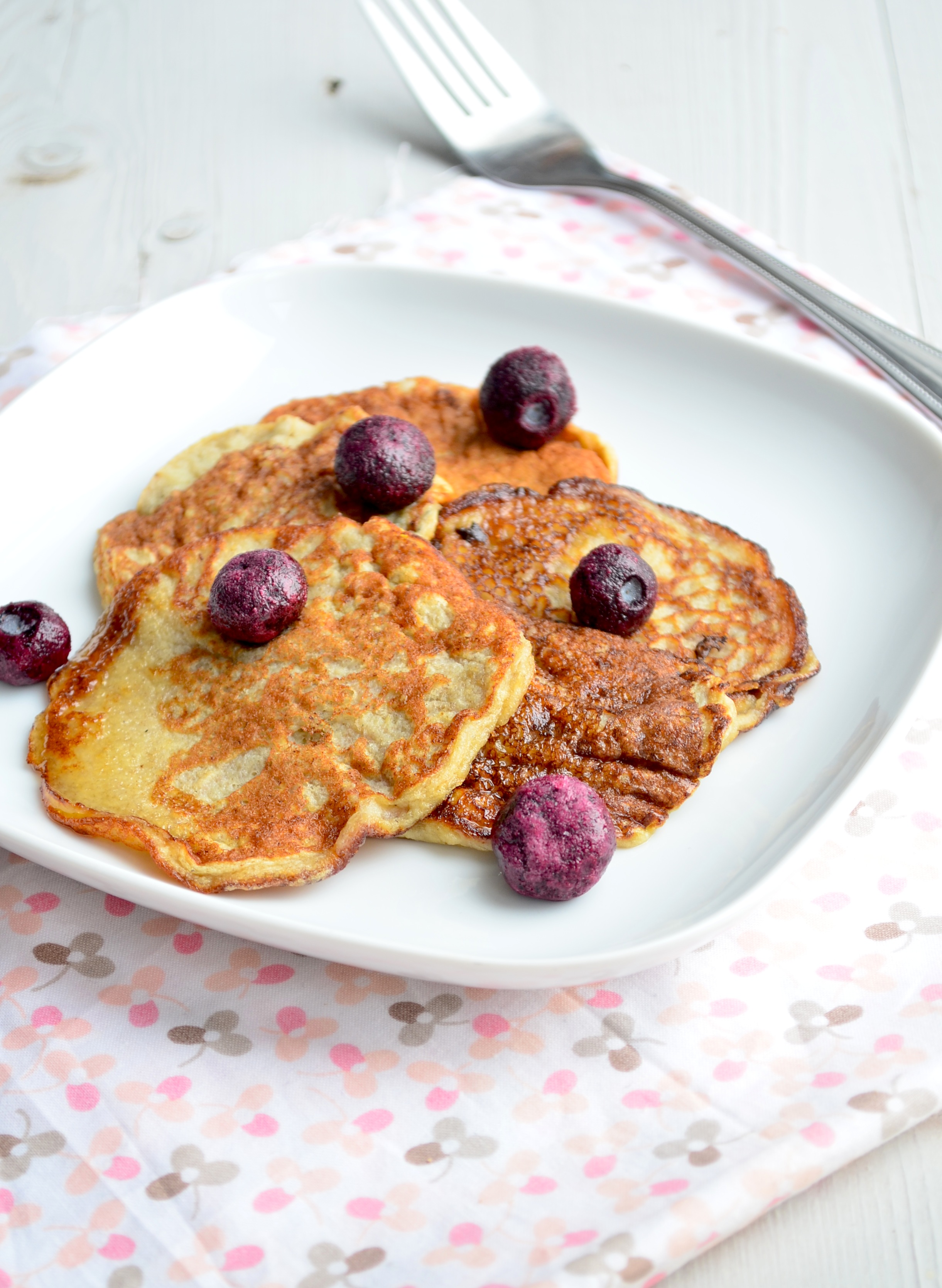 Pannenkoeken met ei en banaan