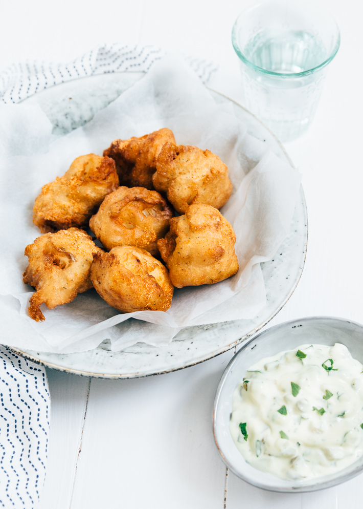 Kibbeling met ravigottesaus