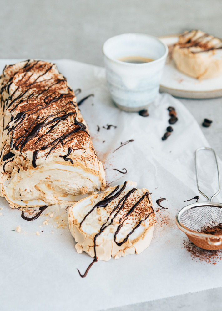 Meringuerol met espresso en chocola