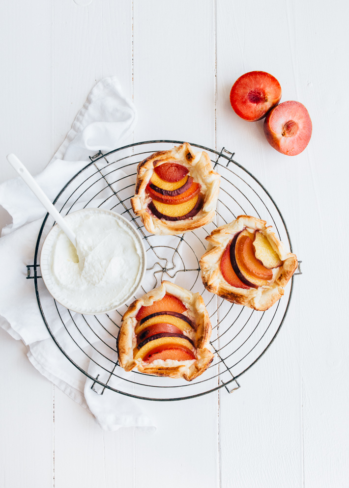 Mini galettes met steenfruit