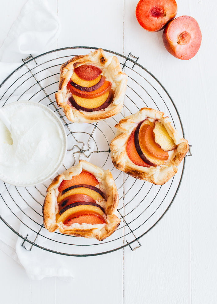 Mini galettes met steenfruit