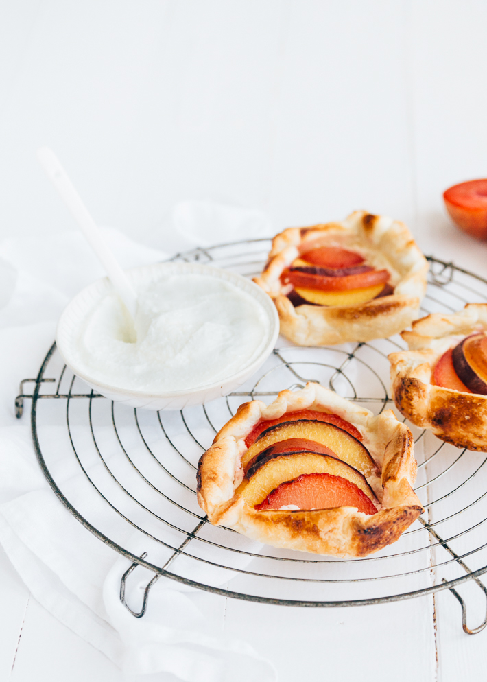 Mini galettes met steenfruit