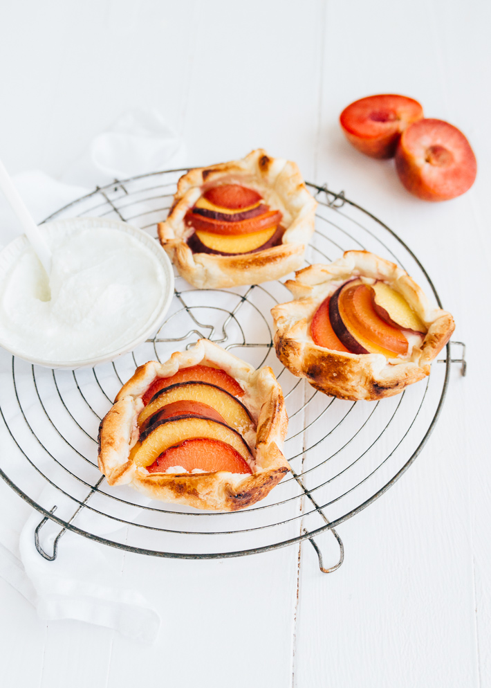 Mini galettes met steenfruit