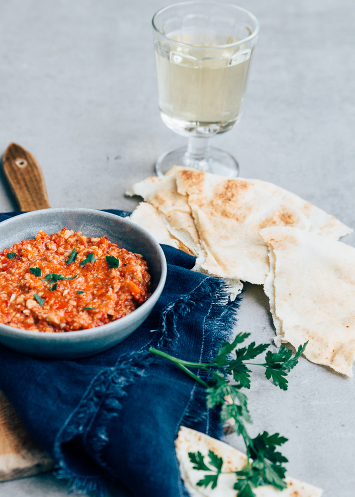 Muhammara dip maken