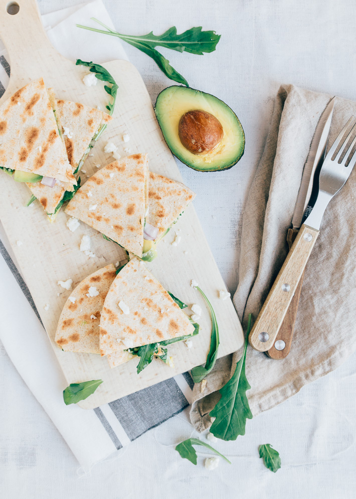 Quesadilla's met avocado