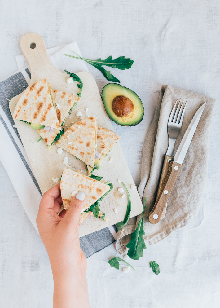 Quesadilla's met avocado