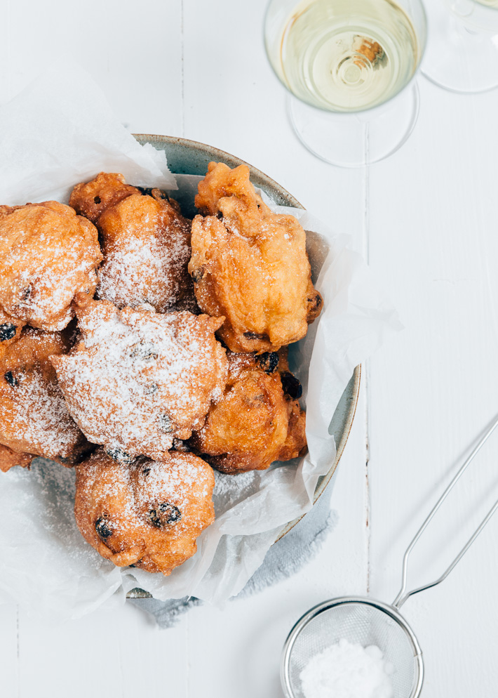 Rum rozijnen oliebollen