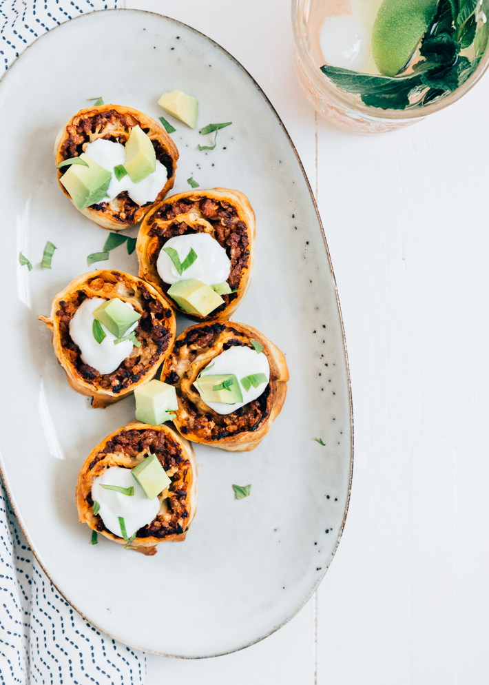 Taco pizza rolls