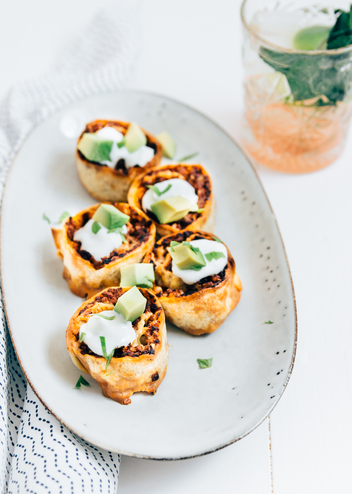 Taco pizza rolls