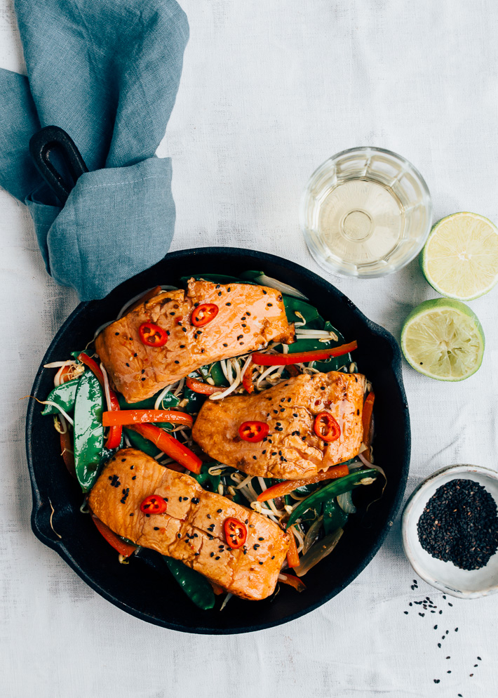 Thaise zalm met chili