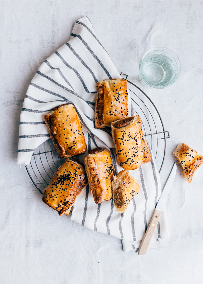 Vegetarische saucijzenbroodjes