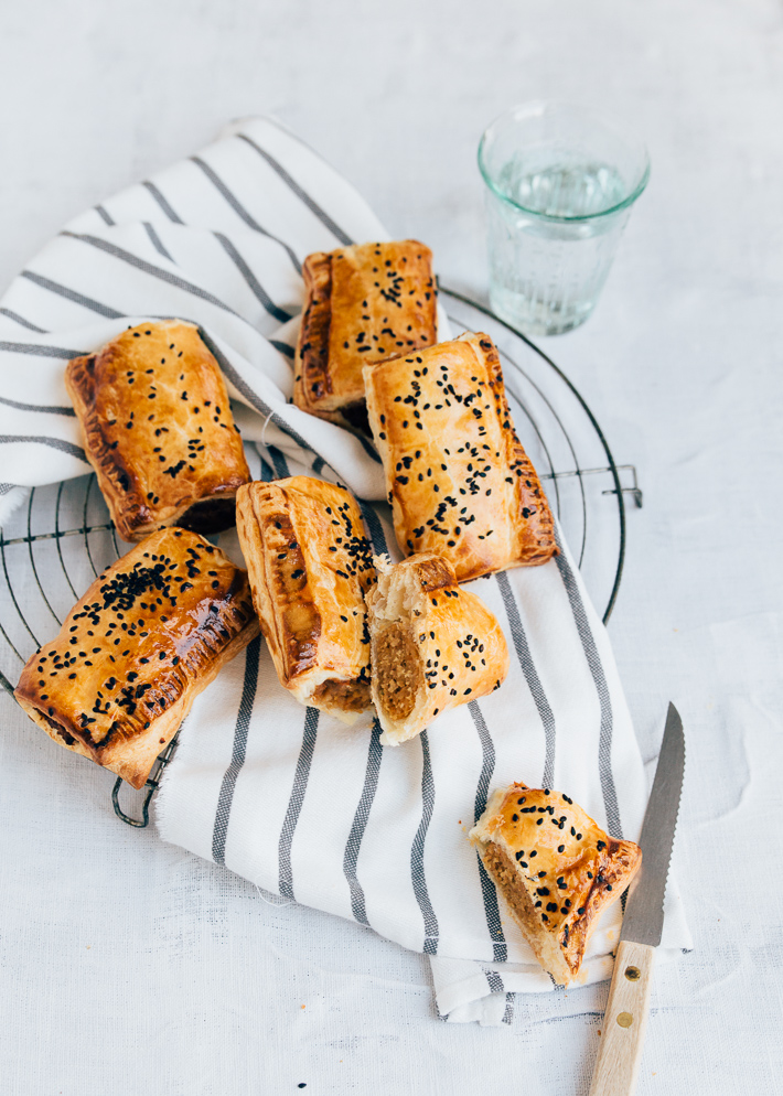 Vegetarische saucijzenbroodjes