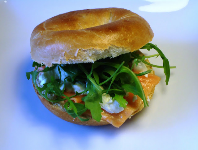 bagel met zalm