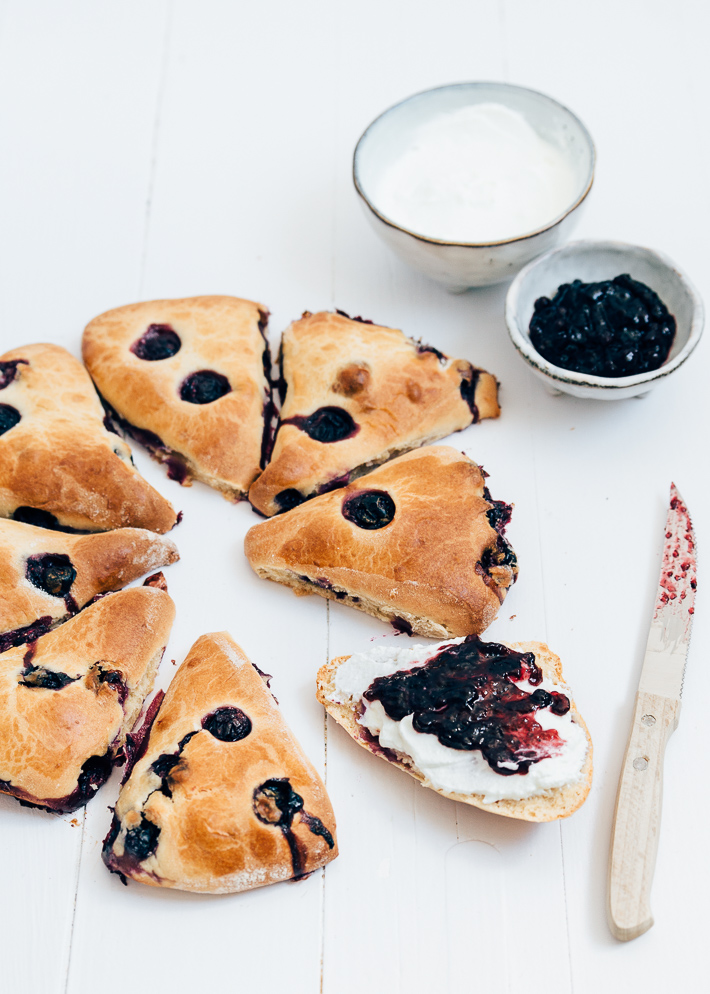 blauwe bessen scones 