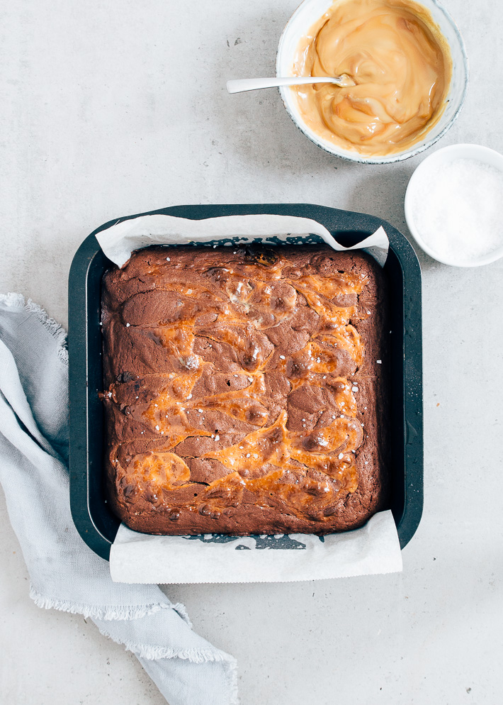 salted caramel brownies