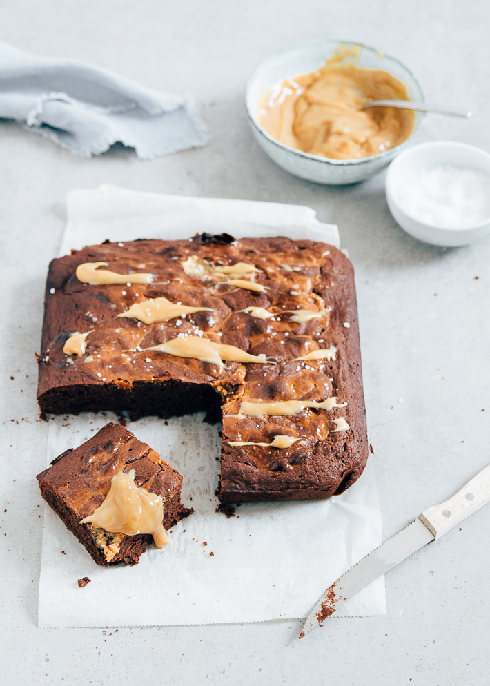 salted caramel brownies