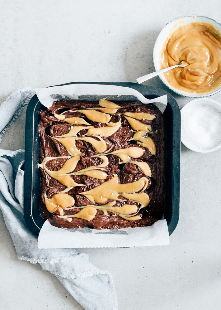 salted caramel brownies