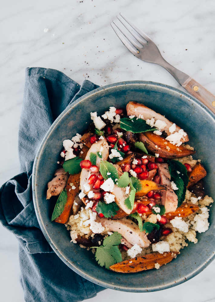 couscous salade met kip