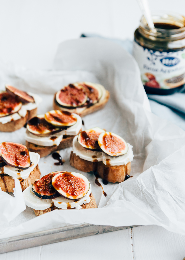 crostini's met geitenkaas-