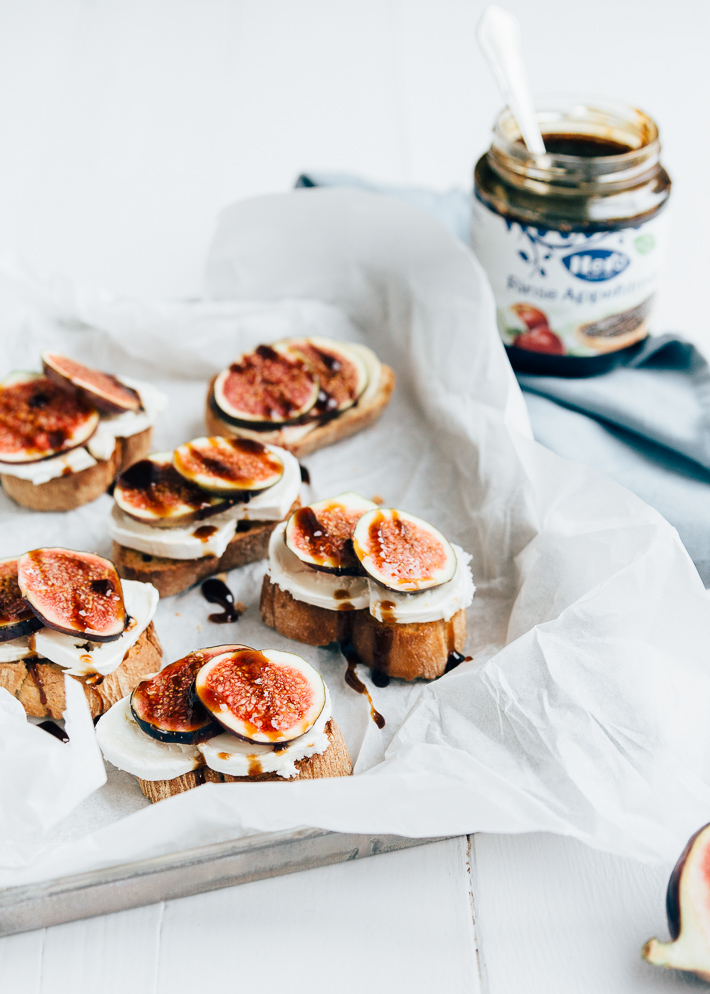 crostini's met geitenkaas-