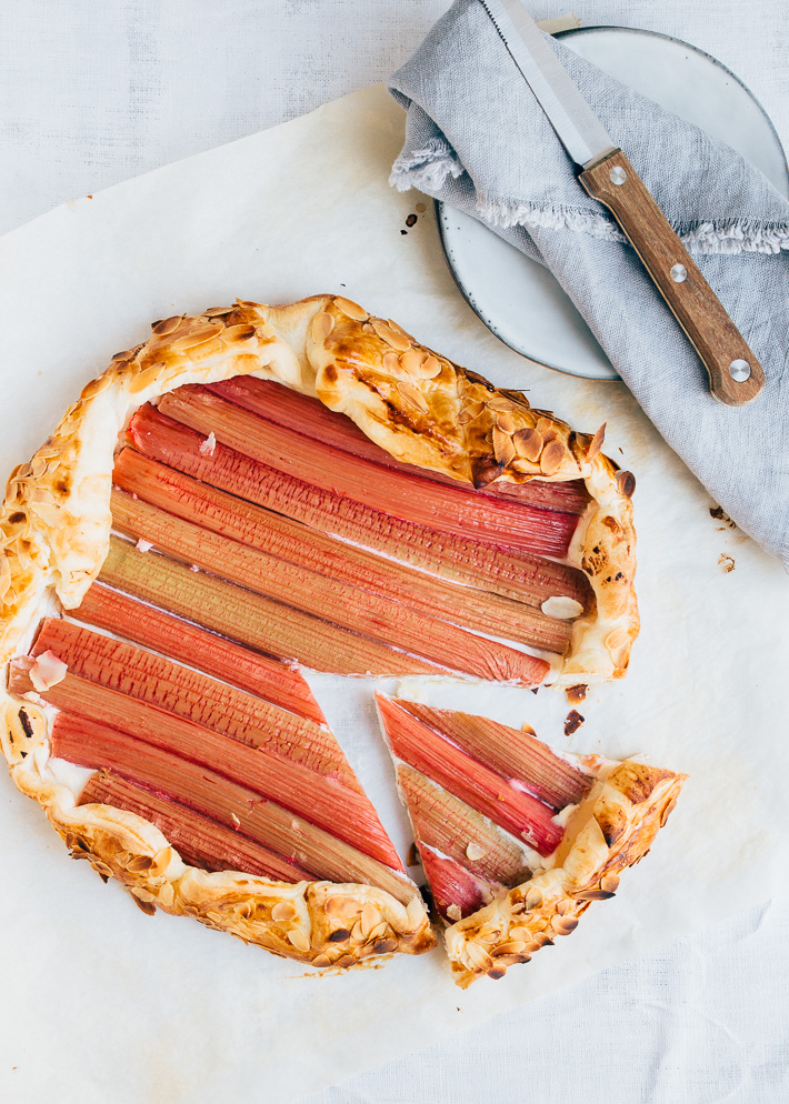 galette met rabarber