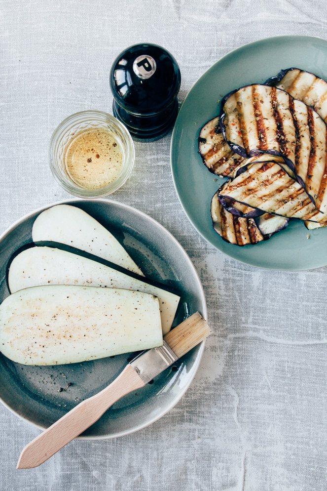 gegrilde aubergines