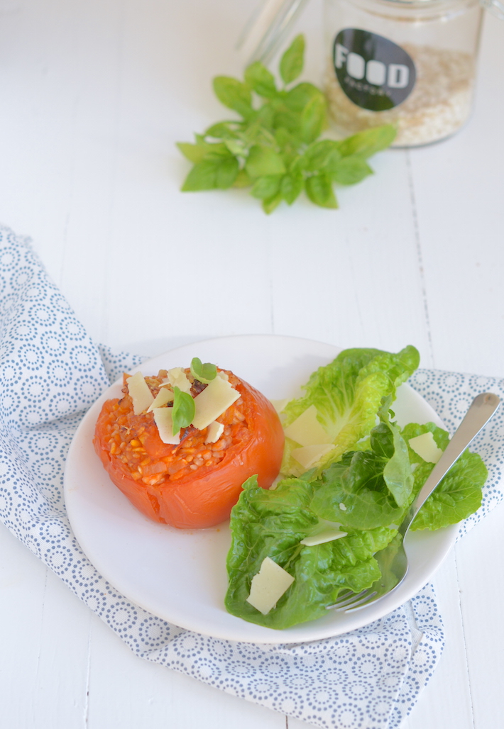 gevulde tomaten met risotto 