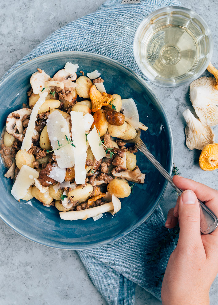 gnocchi paddenstoelenroomsaus