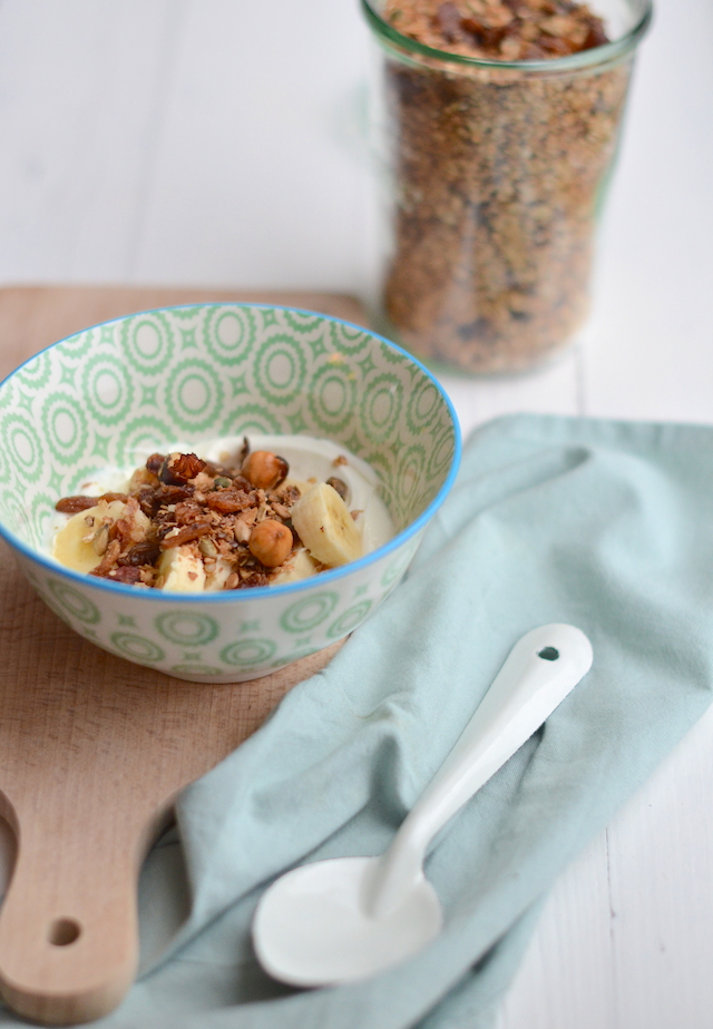 granola met hazelnoten 