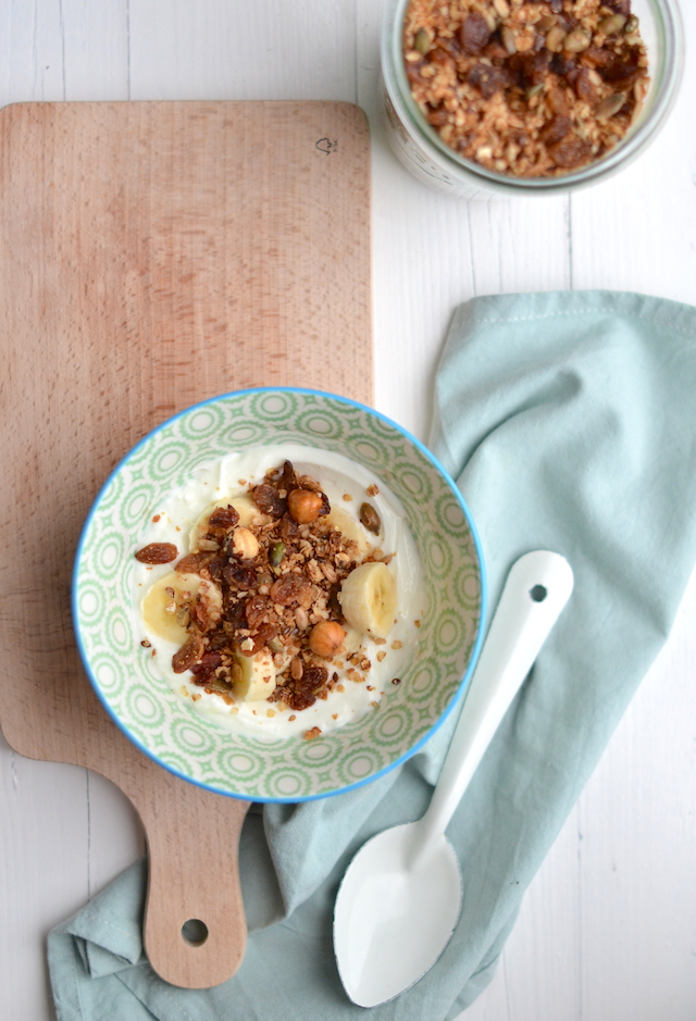 granola met hazelnoten 