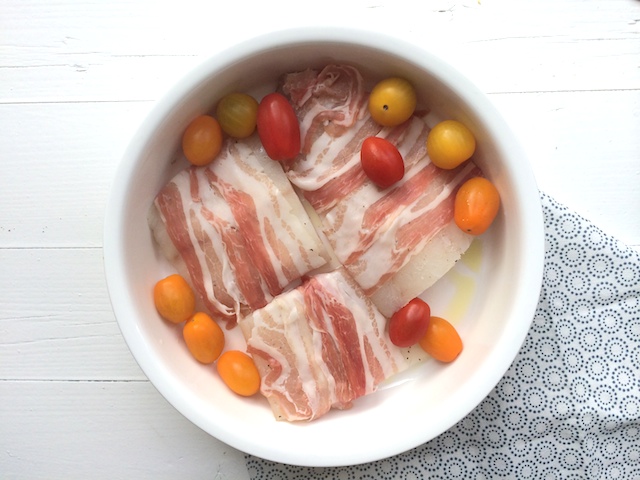 kabeljauw met pancetta 