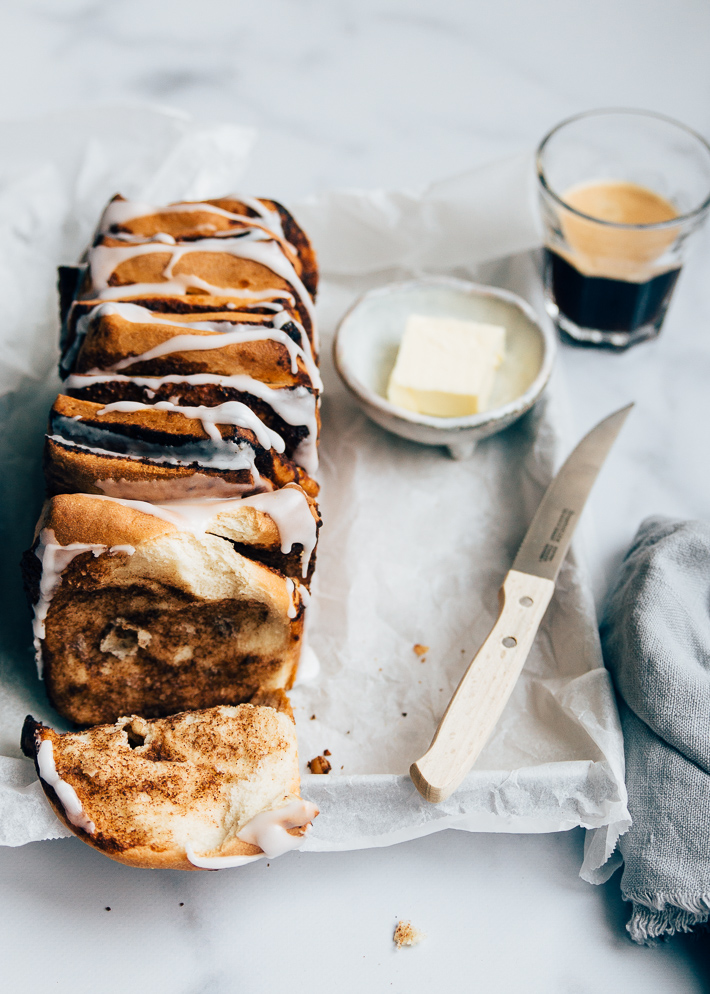 kaneelbrood met icing