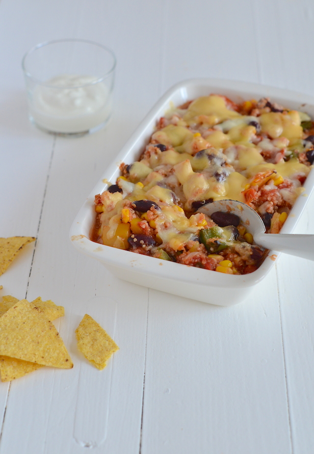 mexicaanse quinoa ovenschotel