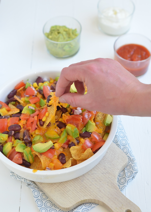 nachos uit de oven