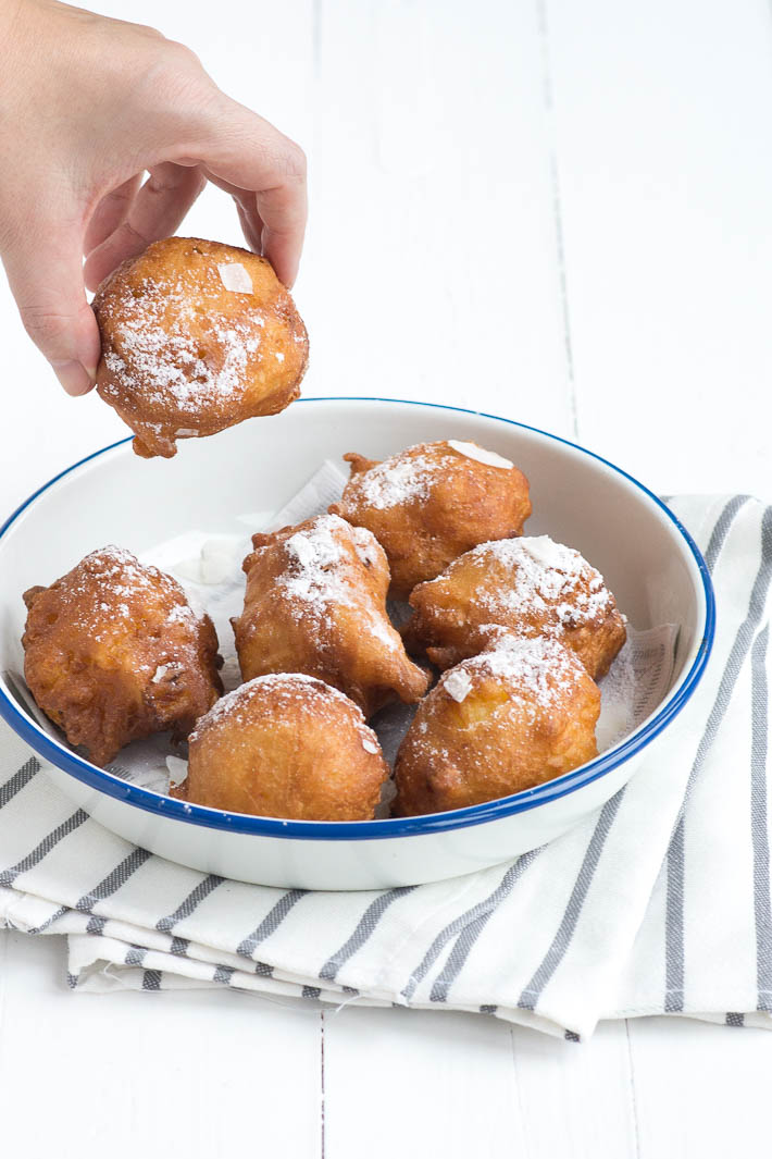 oliebollen met ananas