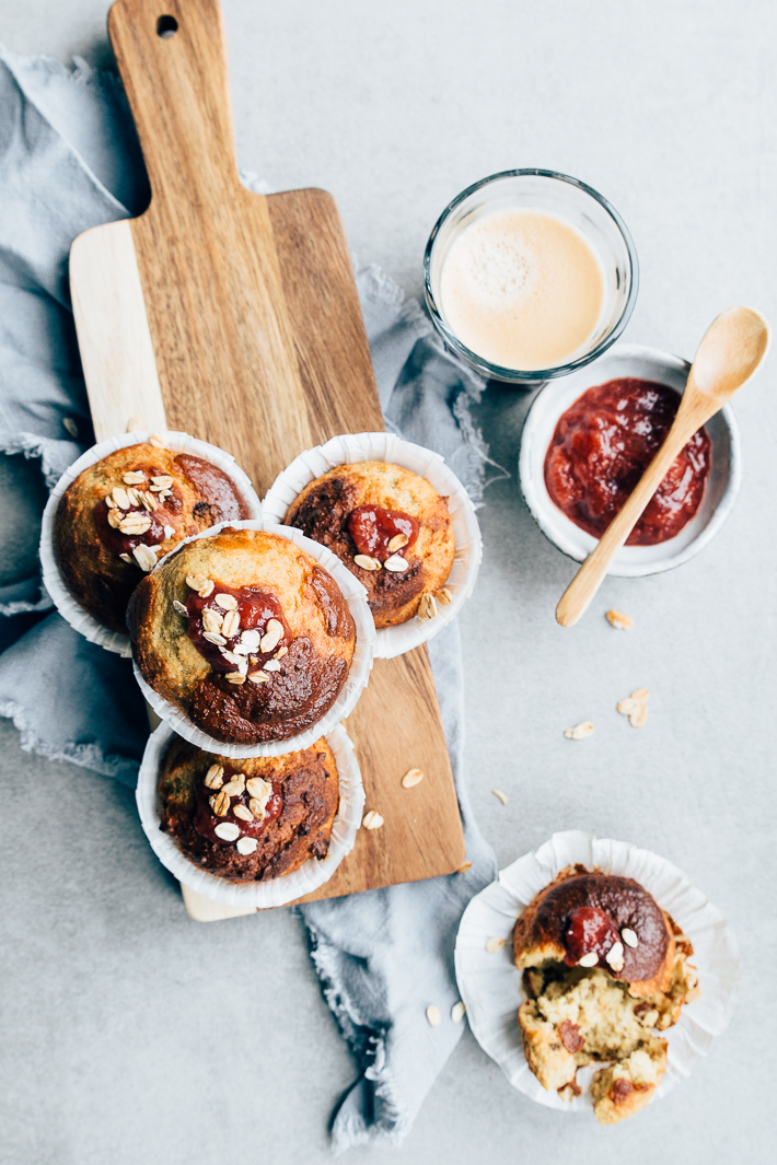 ontbijtmuffins met granola