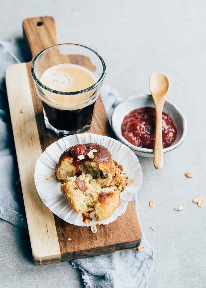 ontbijtmuffins met granola