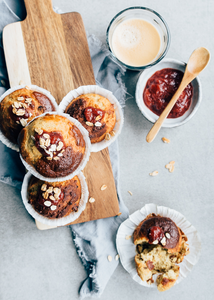 ontbijtmuffins met granola