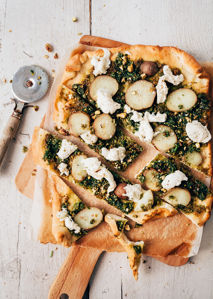 pizza met aardappel